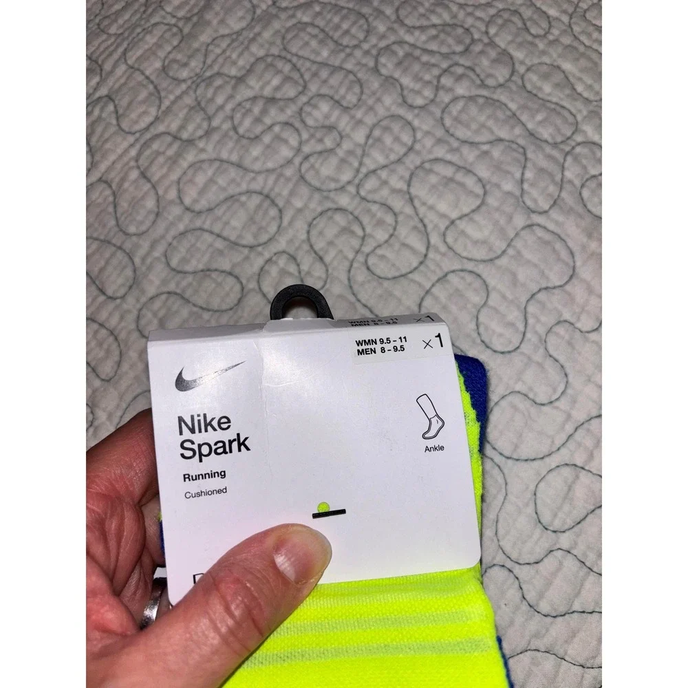 Nike Spark Ankle Running Socks Dri-FIT Crew Ankle Men 8-9.5 2PK